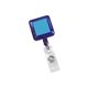 aerial view a blue square perfect value badge holder, image 1 of 2