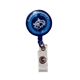 aerial view a sky blue whirlback retractable badge holder, image 1 of 2
