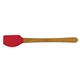 aerial view a cherry red mini - tensil silicone spatula, image 1 of 2
