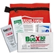 aerial view a red piece insect repellent kit in zipper pack, image 1 of 2
