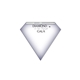 a white diamond shaped memo board