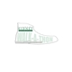 a white shoe shaped memo board