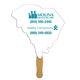 a white south carolina state shape fast hand fan (1 side) - paper products