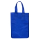 aerial view a royal blue 6-1/2w x 9h x 3 gusset - bag - it value priced lightweight lunch tote bag, image 1 of 4