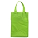 aerial view a lime green 6-1/2w x 9h x 3 gusset - bag - it value priced lightweight lunch tote bag, image 1 of 2