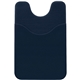 a navy blue silicone credit card phone wallet