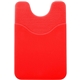 a red silicone credit card phone wallet