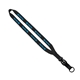 aerial view a black 3/4 smooth nylon slide release lanyard, image 1 of 2