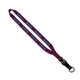 aerial view a burgundy 3/4 smooth nylon slide release lanyard, image 1 of 2