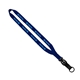 aerial view a navy 3/4 smooth nylon slide release lanyard, image 1 of 2