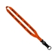 aerial view a orange 3/4 smooth nylon slide release lanyard, image 1 of 2