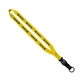 aerial view a yellow 3/4 smooth nylon slide release lanyard, image 1 of 2