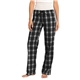 aerial view a black district (r) womens flannel plaid pant, image 1 of 7