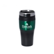 aerial view a green 16 oz green roadster double wall tumbler, image 1 of 2
