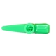 aerial view a neon green plastic kazoos instrument, image 1 of 2