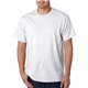 aerial view a white gildan(r) adult heavy cotton(tm) t - shirt, image 1 of 8
