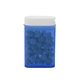 aerial view a blue flip top dispenser with mints, image 1 of 6