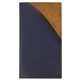 aerial view a tan-navy 2 tone vinyl designer series barcelona planner - weekly / 1 color insert, image 1 of 3