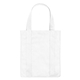 aerial view a white non - woven shopper tote bag, image 1 of 2