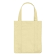 aerial view a natural non - woven shopper tote bag, image 1 of 2