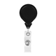 a solid black tear drop retractable badge holder