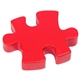 aerial view a red connecting puzzle piece - stress reliever, image 1 of 2