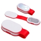 aerial view a red magna clip personal safety light, image 1 of 2