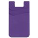 aerial view a purple dual pocket silicone phone wallet, image 1 of 2