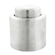 aerial view a silver stainless steel wine stopper, image 1 of 7