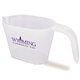 aerial view a translucent cooks choice two - cup measuring cup, image 1 of 2