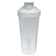 a white 28 oz pogo blender sport shaker bottle