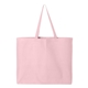 aerial view a light pink q - tees - 25l jumbo tote, image 1 of 2