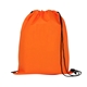 aerial view a orange the titan drawstring backpack - 14 x 17, image 1 of 2