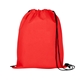 aerial view a red the titan drawstring backpack - 14 x 17, image 1 of 2