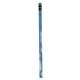 aerial view a blue to light blue mood pencil with colored eraser, image 1 of 2