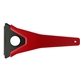 a red multi - blade ice scraper