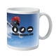 aerial view a white 11 oz full color mug bulk white coffee mugs for personalized delight, image 1 of 2