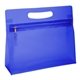 aerial view a royal blue durable vanity bag, image 1 of 2