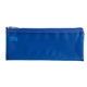aerial view a frost blue frosted pencil pouch, image 1 of 2