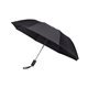 aerial view a black auto - open folding umbrella, image 1 of 2