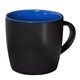 aerial view a black/blue riviera ceramic mug - 12 oz two tone, image 1 of 2