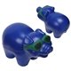 aerial view a blue cool piggy - squishy stress relievers, image 1 of 2