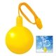 aerial view a yellow with yellow neck cord 1.33 oz round bubble dispenser, image 1 of 4