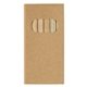 aerial view a natural 6- piece colored pencil set, image 1 of 5