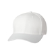 aerial view a white flexfit hat - cotton blend cap, image 1 of 3