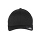 aerial view a black flexfit hat - cotton blend cap, image 1 of 3