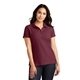 aerial view a burgundy port authority(r) womens core classic pique polo, image 1 of 6