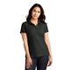 aerial view a deep black port authority(r) womens core classic pique polo, image 1 of 6