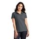 aerial view a graphite port authority(r) womens core classic pique polo, image 1 of 6