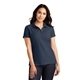 aerial view a river blue navy port authority(r) womens core classic pique polo, image 1 of 6
